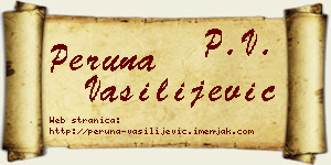 Peruna Vasilijević vizit kartica